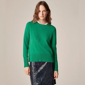 J. Crew Sweater Women’s XS 100% Cashmere Classic  Green Crew Neck
